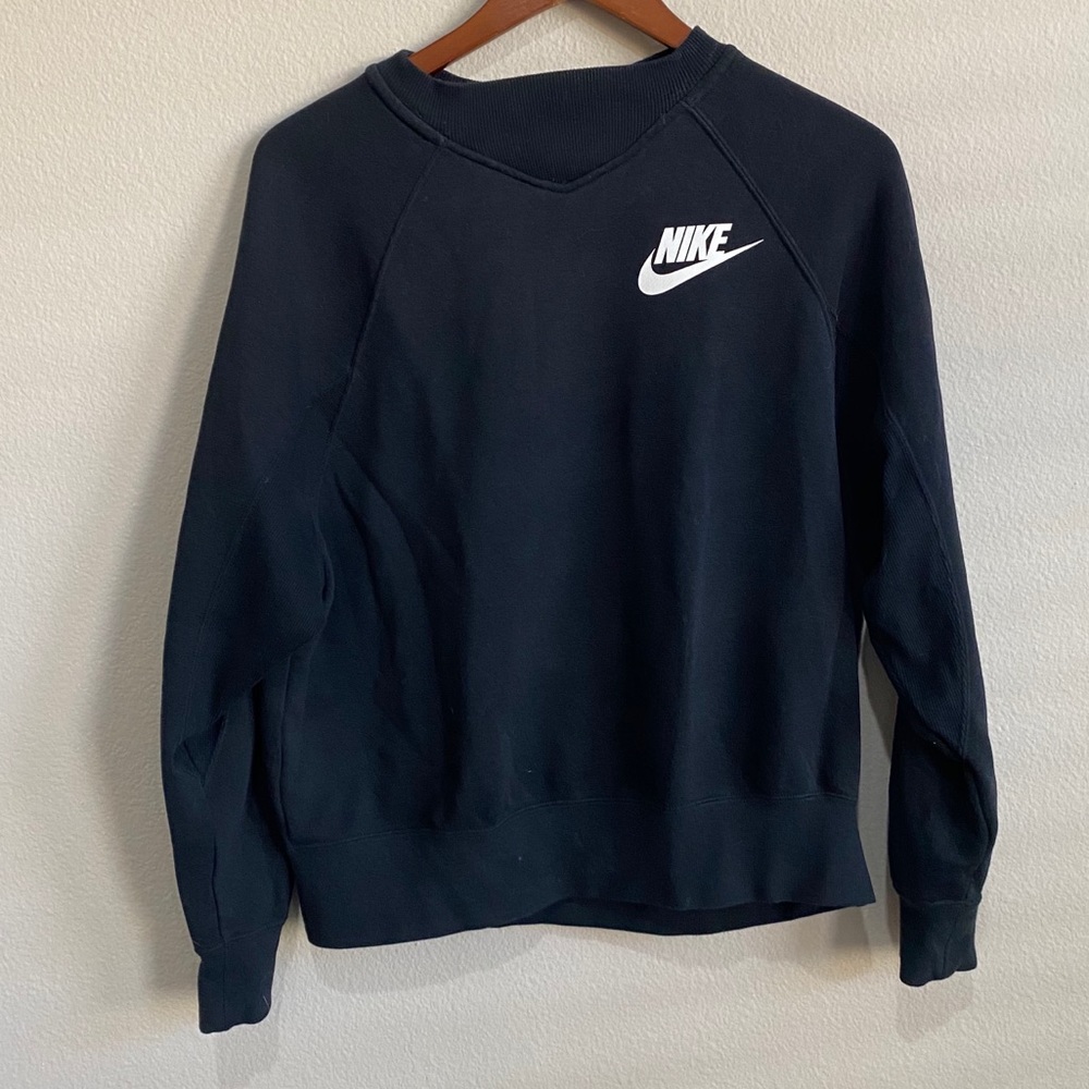 Nike | Black Ribbed Sweatshirt